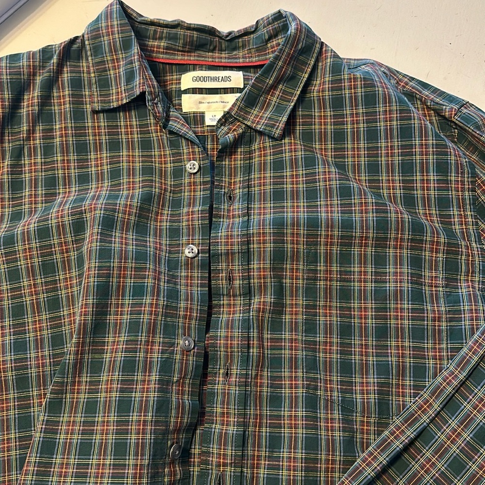 Men’s Goodthreads Slim Large Tall Button Down Shirt